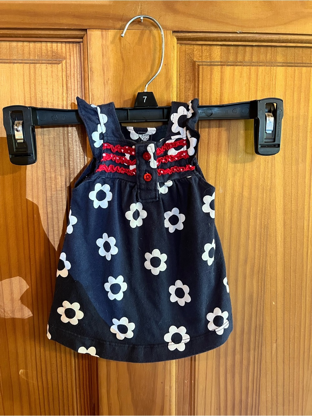 Carter's Just One You Navy Daisy Corduroy Baby Dress Newborn